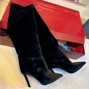Elegant Black Women's Knee-High Boots